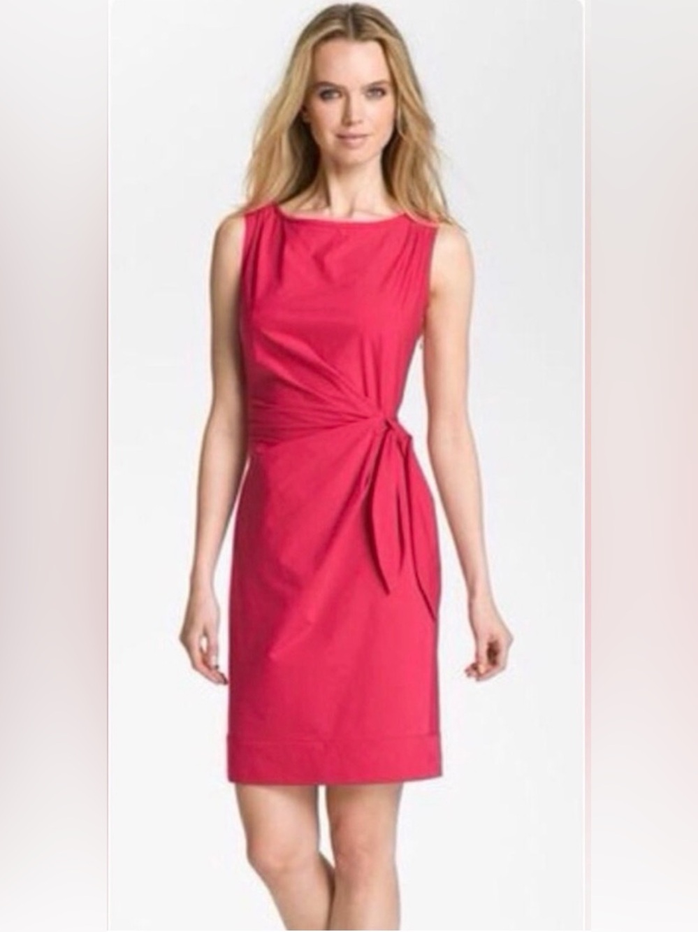 Diane von Furstenberg Della Faux Wrap Dress Coral Orange Size 6
